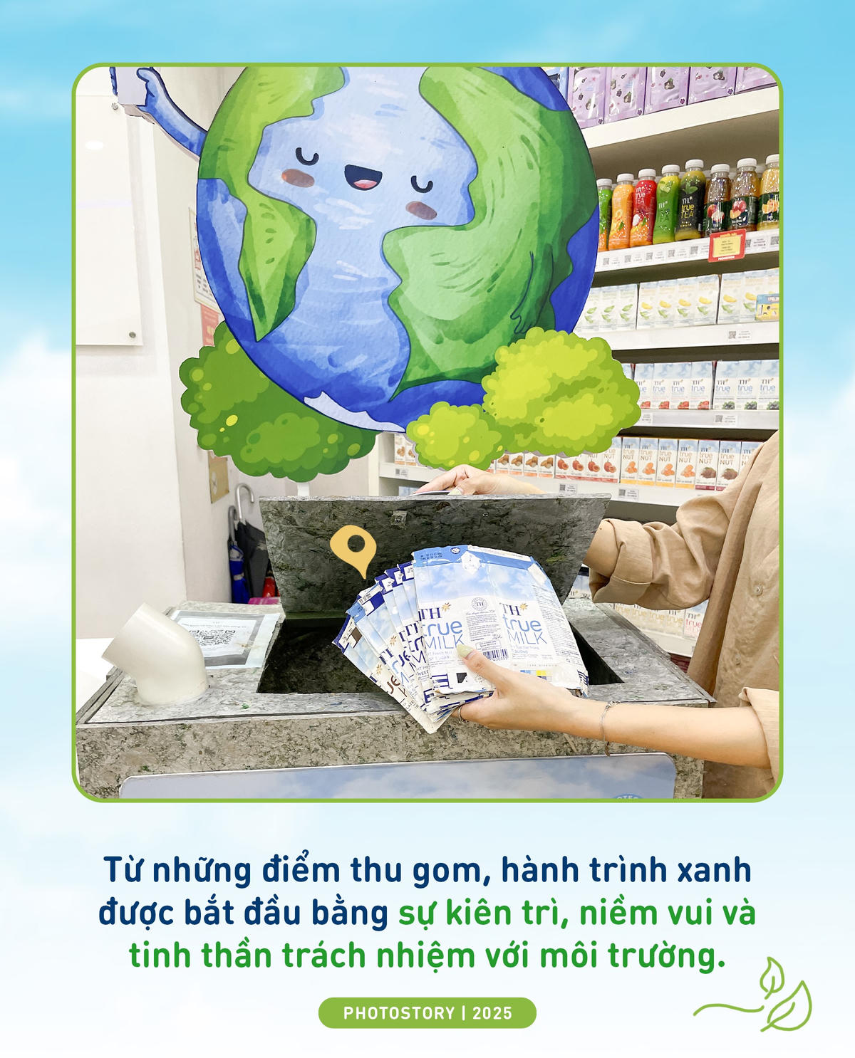 Thu gom, tái chế vỏ hộp sữa đã trở thành “nếp sống xanh” thân thuộc