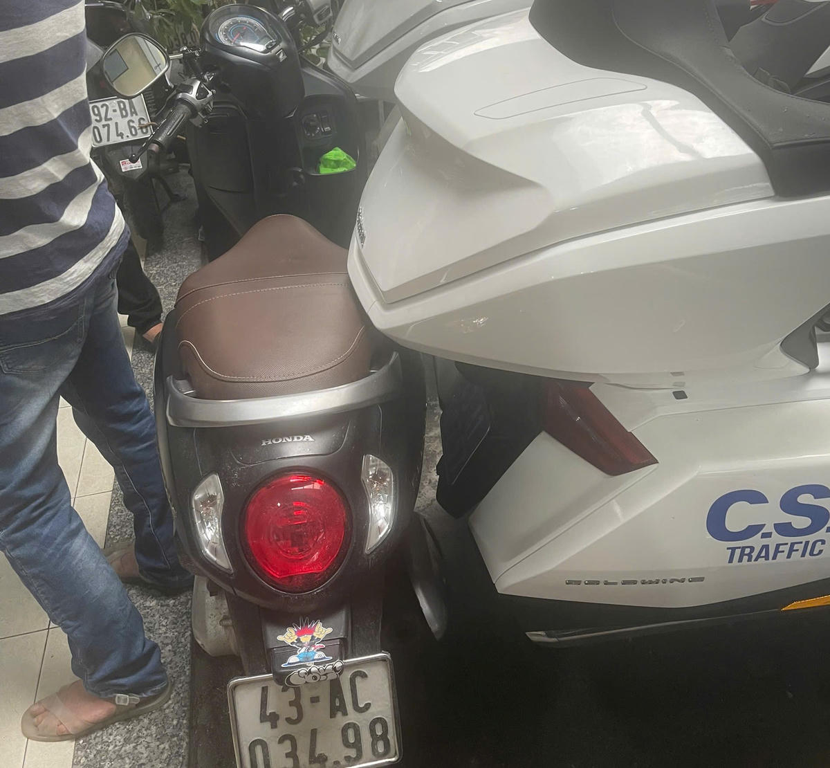 Phương tiện vi phạm bị tịch thu. Ảnh: CV.