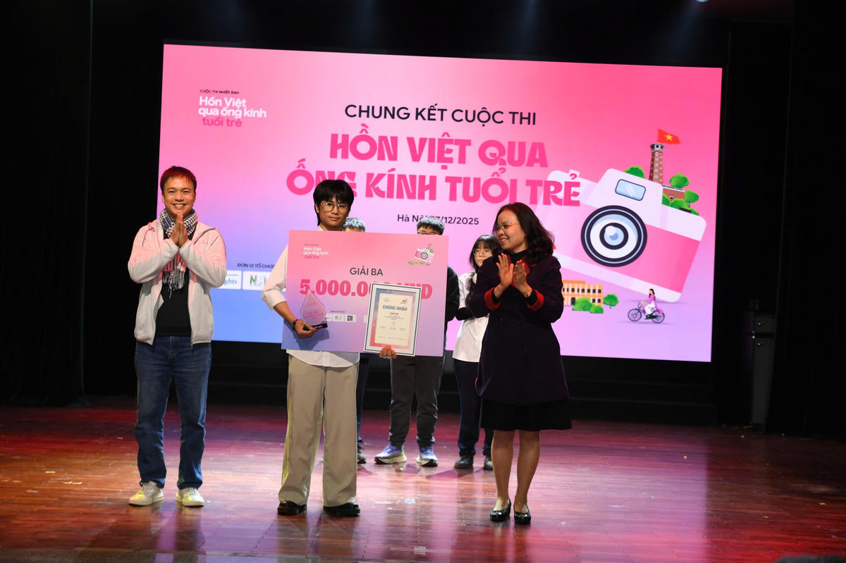 Tác giả đoạt giải Ba. Ảnh: Phạm Sỹ.