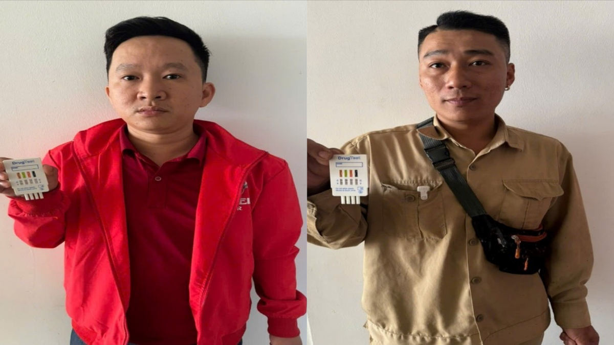 Các đối tượng Trần Mạnh Linh, Phan Văn Tiến bị cơ quan Công an tạm giữ. Ảnh: Công an Quảng Ninh.