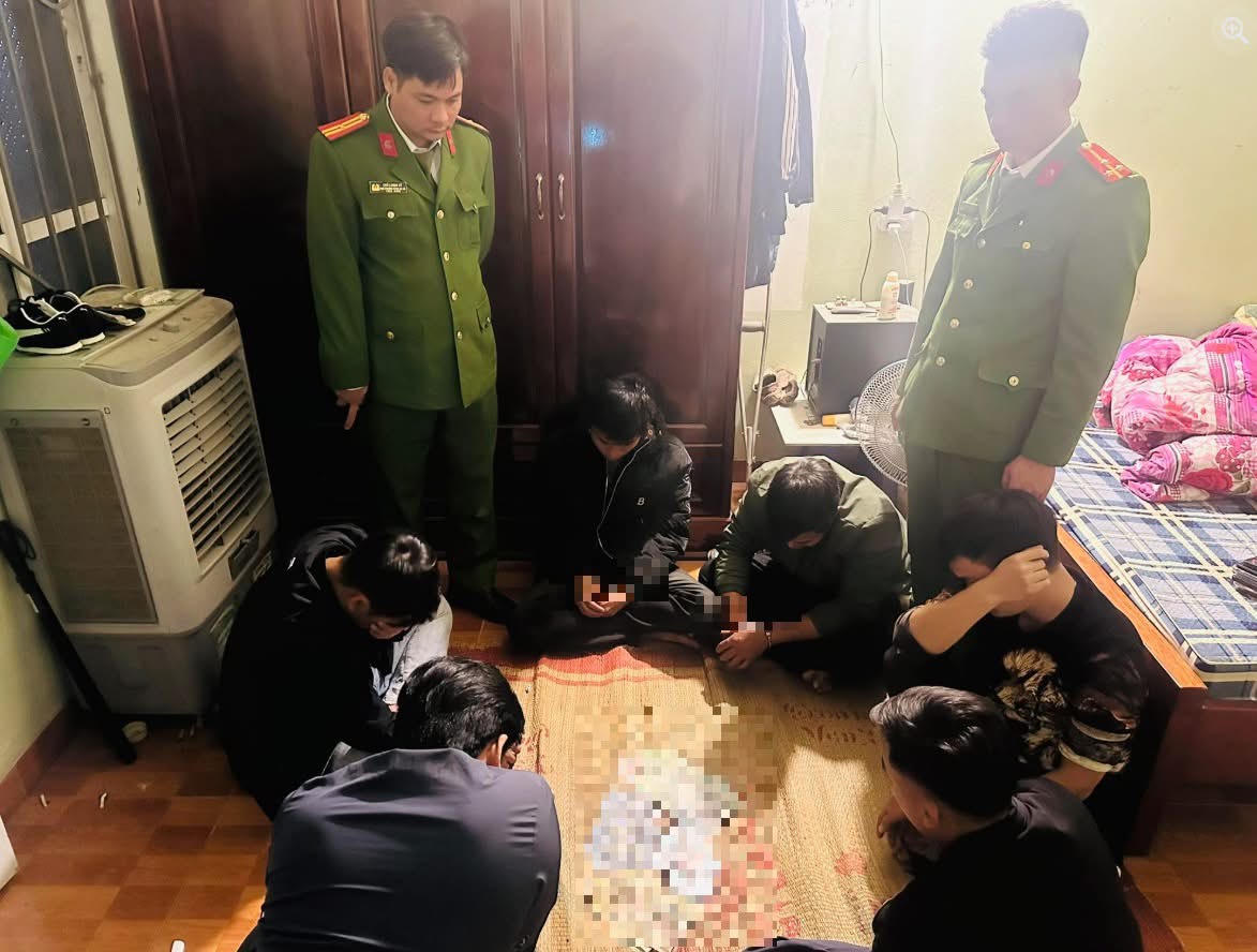 Địa điểm nơi các đối tượng tổ chức đánh bạc. Ảnh: Công an xã Phùng Nguyên.