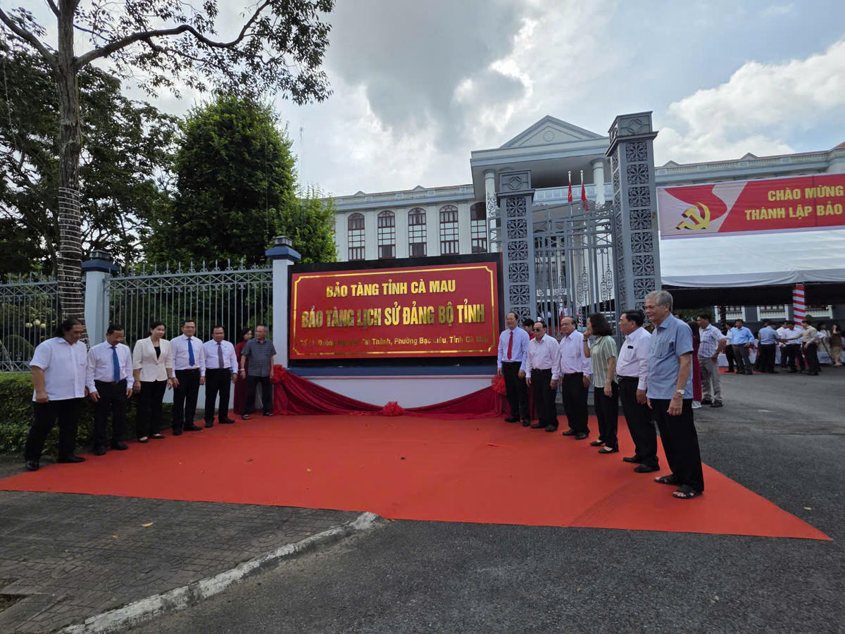 Bảo tàng lịch sử Đảng bộ tỉnh Cà Mau đặt ở số 1, đường Nguyễn Tất Thành, phường Bạc Liêu, tỉnh Cà Mau (Trụ sở Tỉnh ủy Bạc Liêu cũ). Ảnh: Nguyên Du