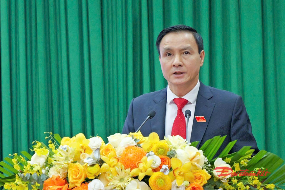 Ông Vũ Duy Hoàng, Ủy viên Ban Thường vụ Tỉnh ủy, Phó Chủ tịch Thường trực Ủy ban MTTQ tỉnh Thái Nguyên. Ảnh: Thu Dịu.