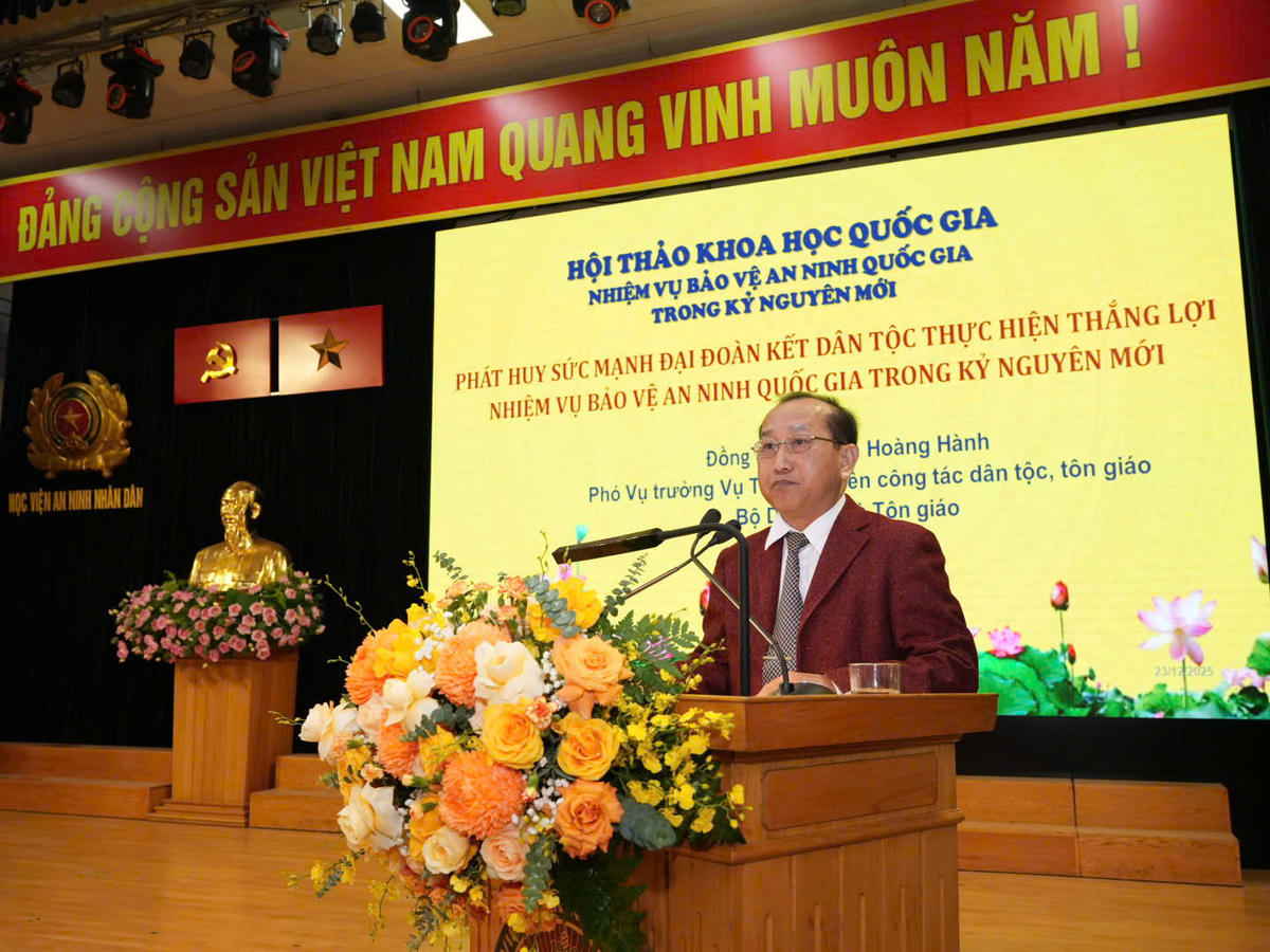 Ông Nguyễn Hoàng Hành, Phó Vụ trưởng Vụ Tuyên truyền công tác dân tộc, tôn giáo (Bộ Dân tộc và Tôn giáo)