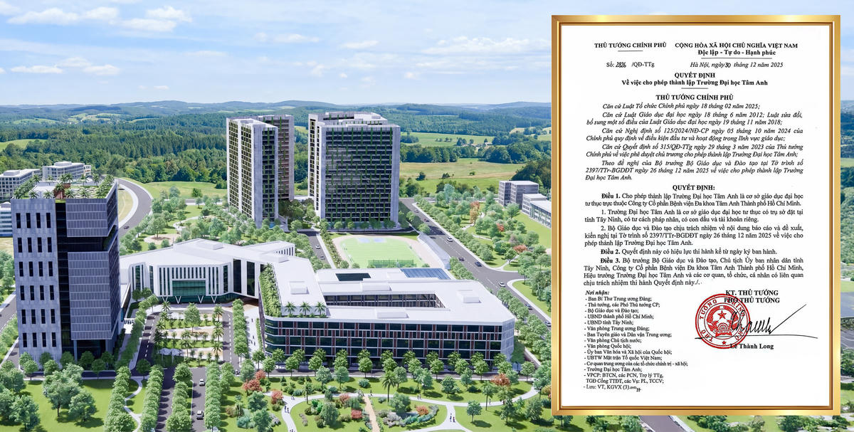 Thành lập Trường Đại học Tâm Anh, đào tạo tổng hợp và y khoa chuyên sâu, chuẩn quốc tế