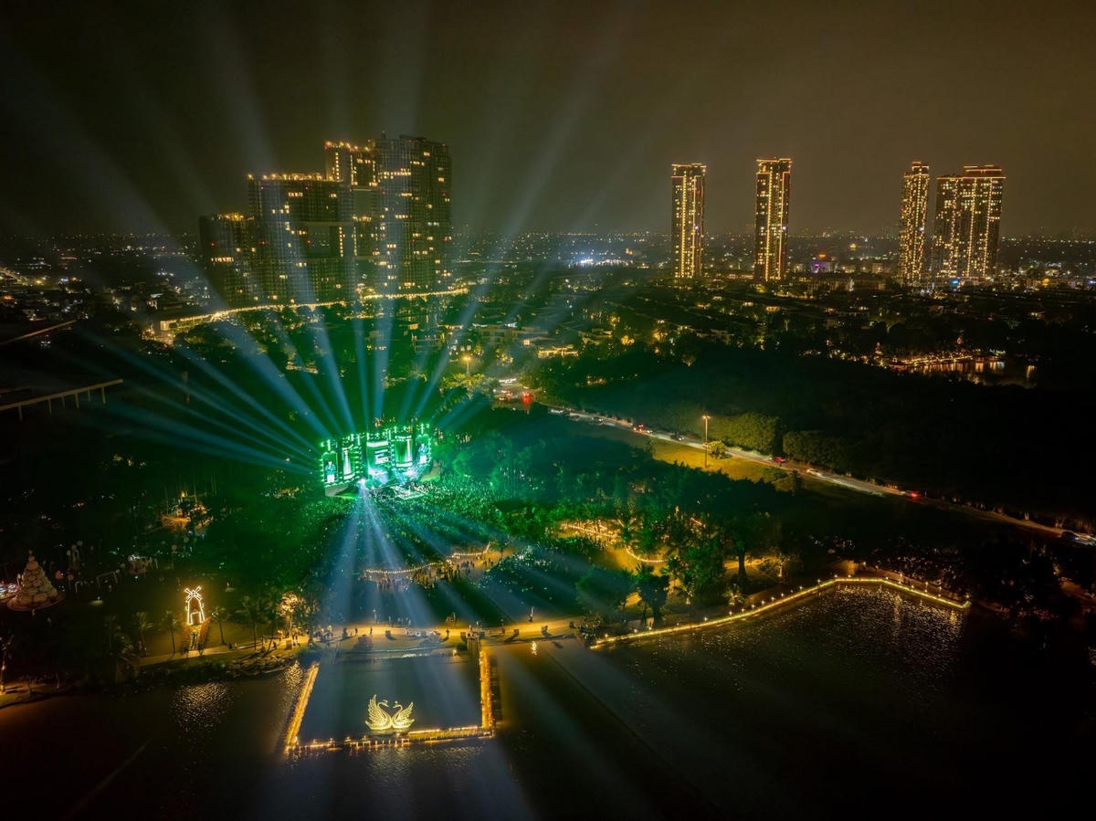 Sự kiện diễn ra giữa không gian xanh rộng lớn của đại đô thị Ecopark