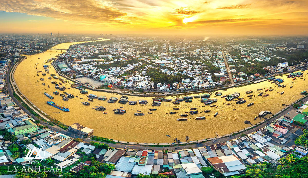 Một góc TP Cần Thơ trên cao qua lăng kính của NSNA Lý Anh Lam.&nbsp;&nbsp;