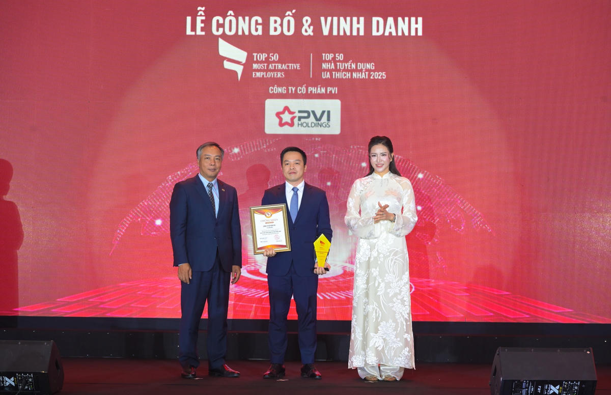 PVI được vinh danh Top 500 Nhà tuyển dụng hàng đầu Việt Nam