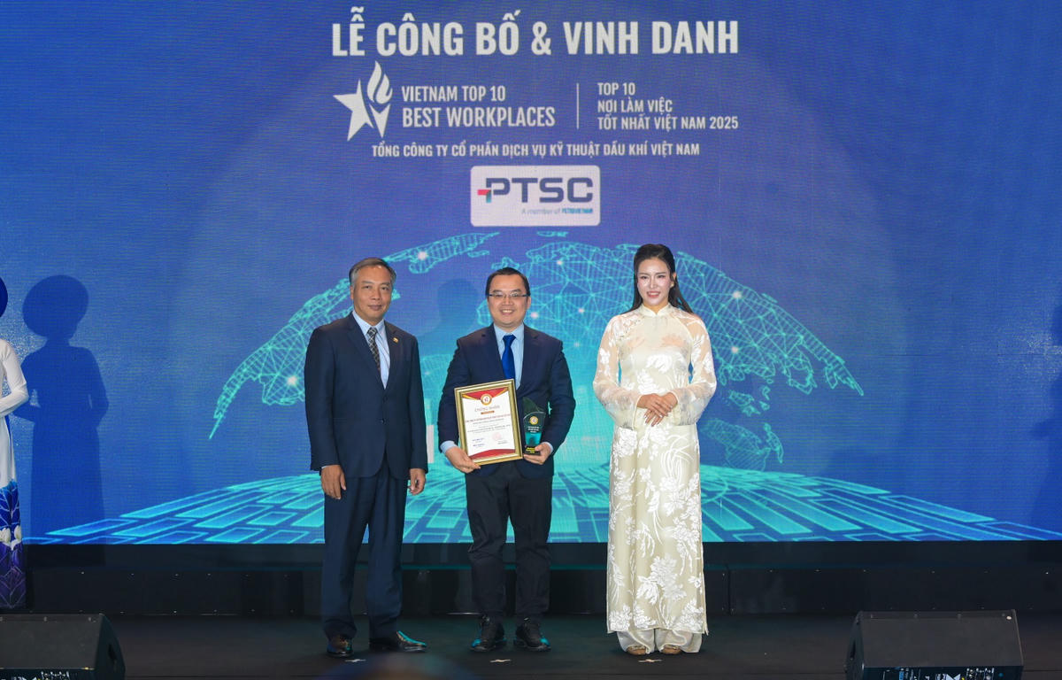PTSC được vinh danh Top 10 Nơi làm việc tốt nhất Việt Nam 2025
