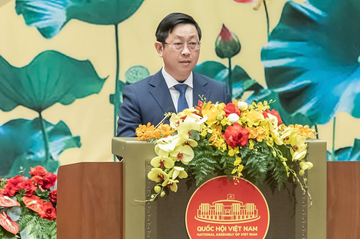 Ông Nguyễn Hữu Thông phát biểu tại Lễ kỷ niệm (Ảnh: Quang Vinh)