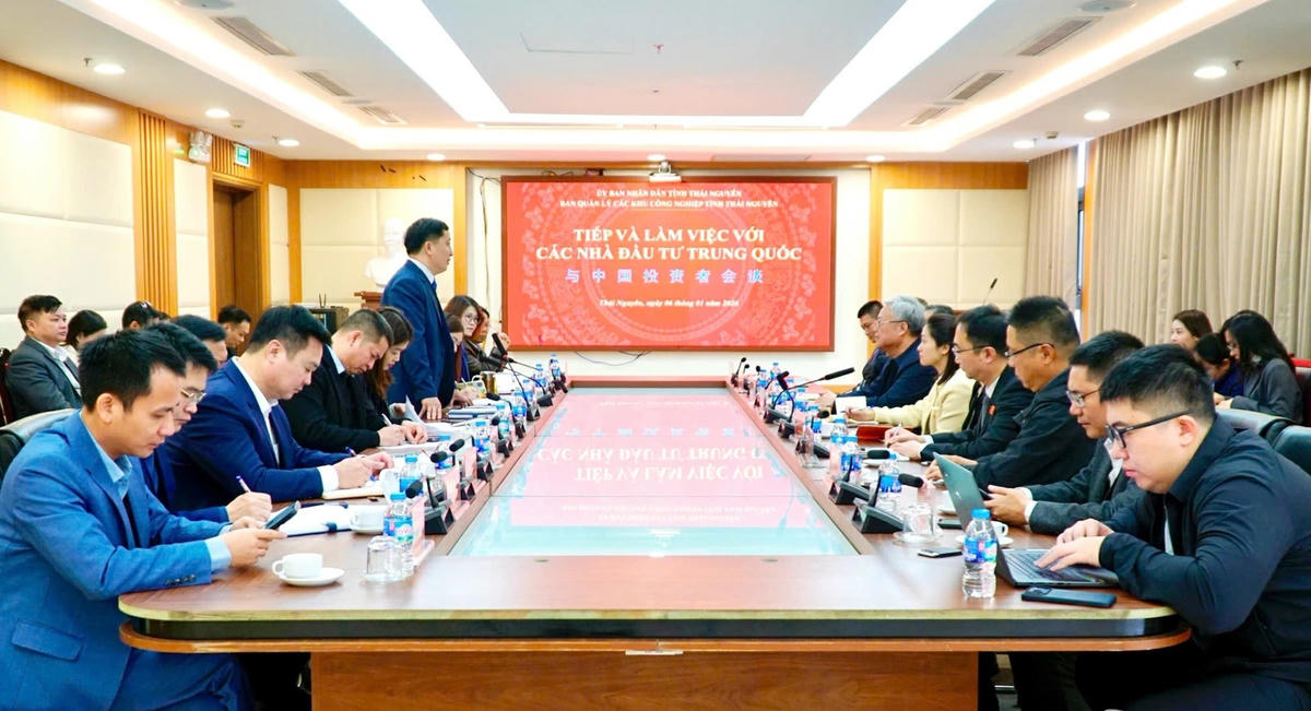 Quang cảnh buổi làm việc. Ảnh: Đức Triển.