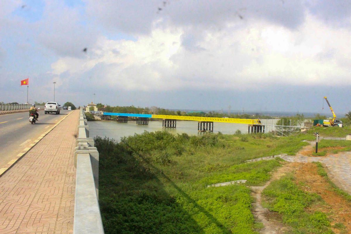 Ban Quản lý dự án Đầu tư xây dựng tỉnh Quảng Trị cho biết thêm, công trình đã hoàn thành khoảng 95% khối lượng. Ảnh: DL.