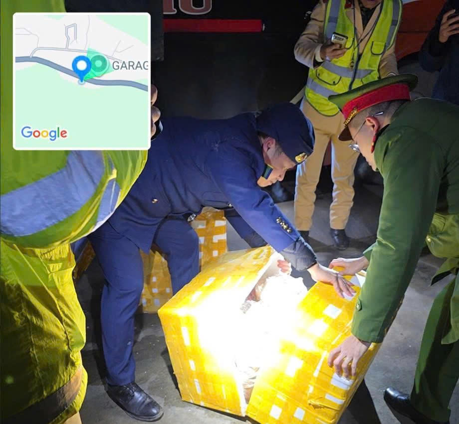 535kg nội tạng động vật không rõ nguồn gốc bị Công bắt giữ. CT - TH.