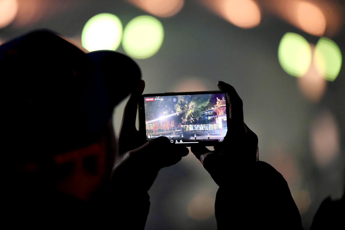 Những khoảnh khắc đẹp của chương trình được ghi lại. Ảnh: Phạm Sỹ.