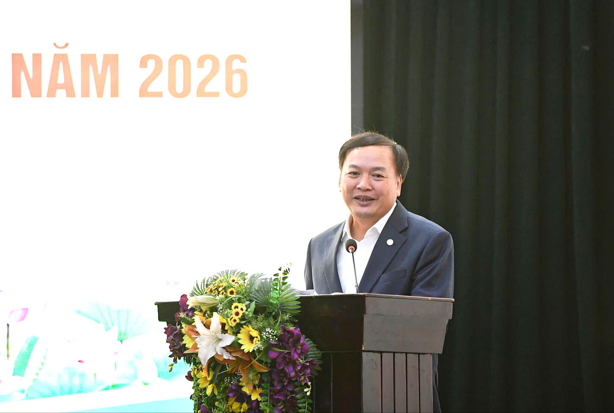 Cục trưởng Cục Văn hóa các dân tộc Việt Nam Trịnh Ngọc Chung phát biểu tại Hội nghị. Ảnh: Phạm Sỹ.