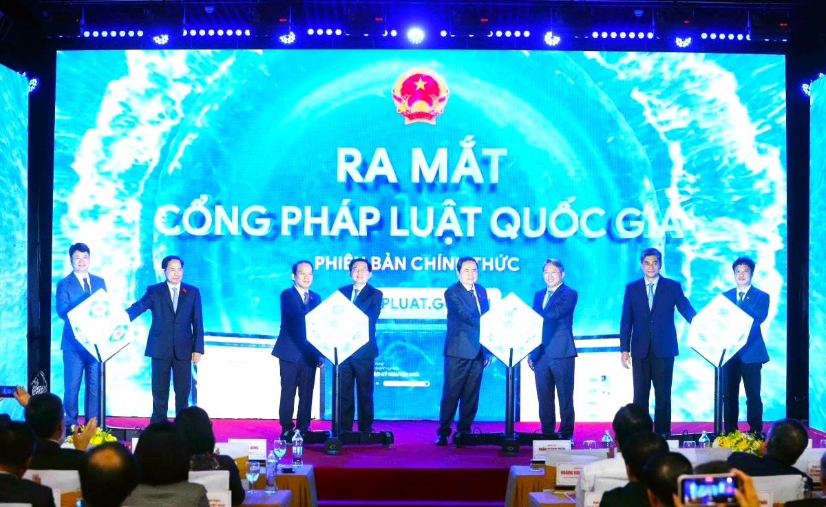 Lễ ra mắt Cổng Pháp luật Quốc gia.