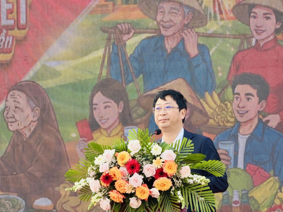 Ông Cao Xuân Thạo – Ủy viên Đoàn Chủ tịch, Trưởng Ban Công tác xã hội, Ủy ban Trung ương MTTQ Việt Nam phát biểu. Ảnh: Thanh Nga.