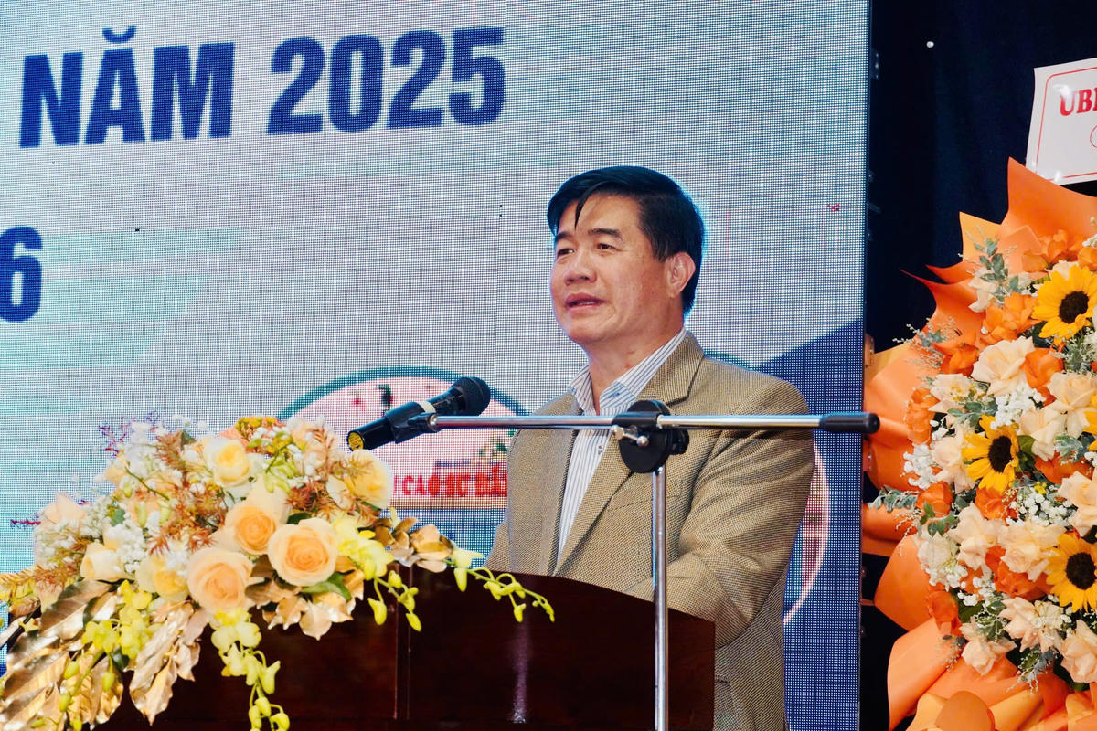 Ông Nguyễn Thiên Văn- Phó Chủ tịch UBND tỉnh Đắk Lắk phát biểu tại hội nghị.