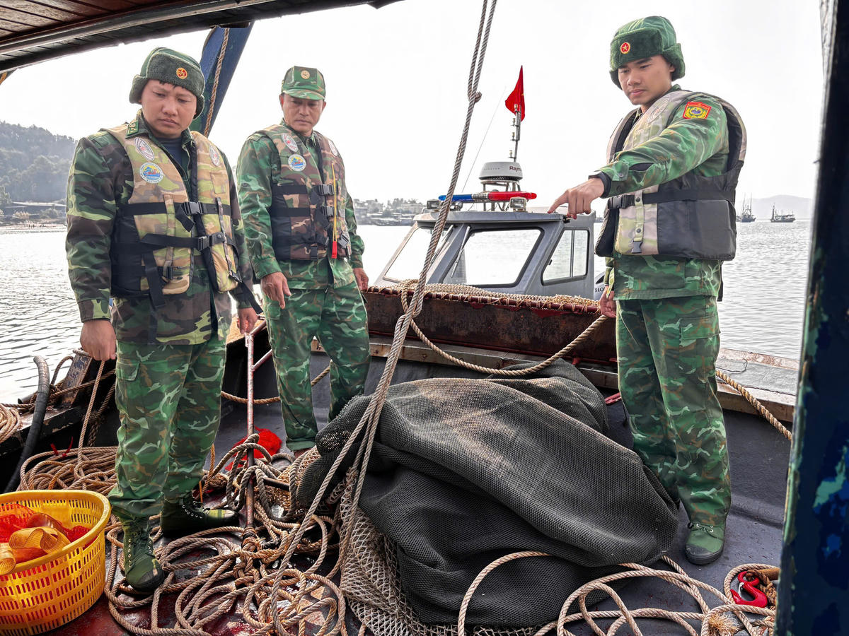 Hiện trường vụ tai nạn. Ảnh: Đồn BP cung cấp.