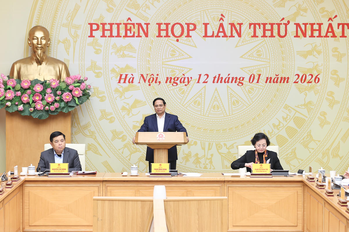 Thủ tướng Phạm Minh Chính chủ trì phiên họp. Ảnh: Nhật Bắc