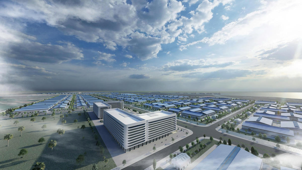 KCN Tiên Lãng 1 được kỳ vọng sẽ là nơi hình thành các trung tâm R&amp;D, thu hút lĩnh vực vi mạch, bán dẫn, công nghệ cao... Ảnh: CĐT.&nbsp;