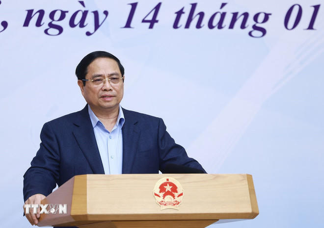 Thủ tướng Phạm Minh Chính chủ trì Hội nghị tổng kết công tác năm 2025 của Ban Chỉ đạo Quốc gia về hội nhập quốc tế. (Ảnh: Dương Giang/TTXVN)