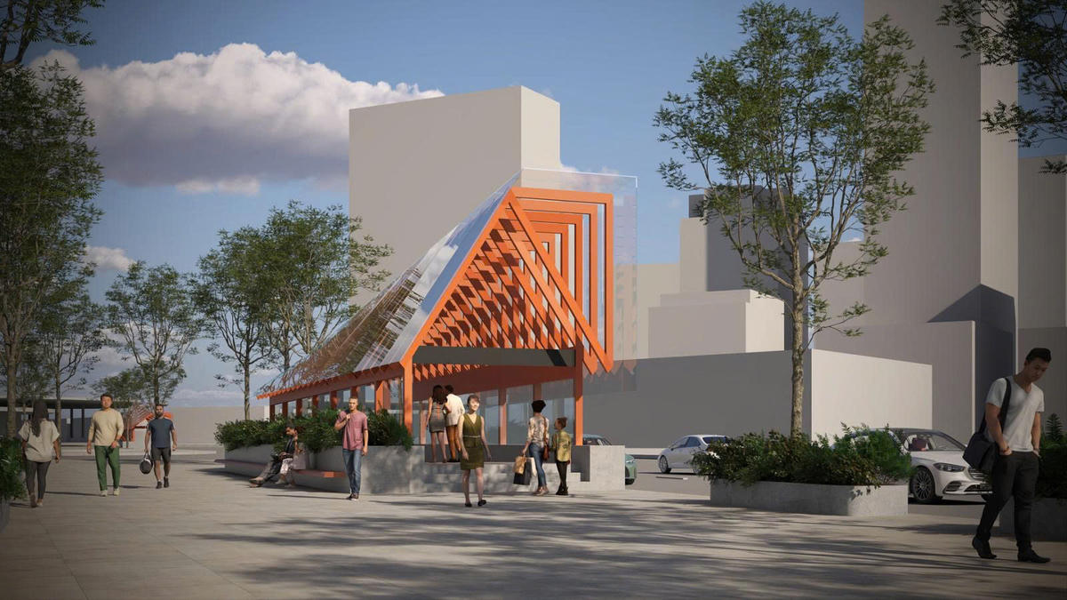 Phối cảnh nhà ga của tuyến metro số 2. Ảnh: MAUR.