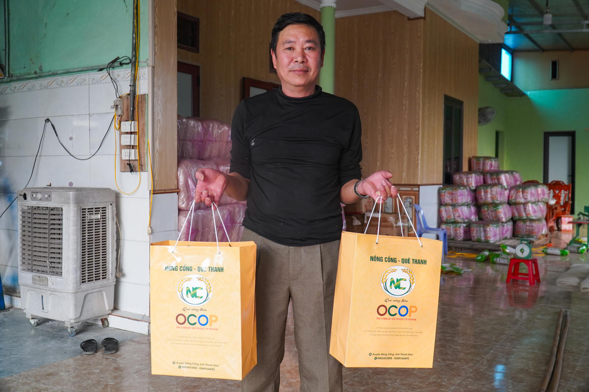 Miến gạo Thăng Long hiện đạt OCOP 4 sao. Ảnh: Đình Minh