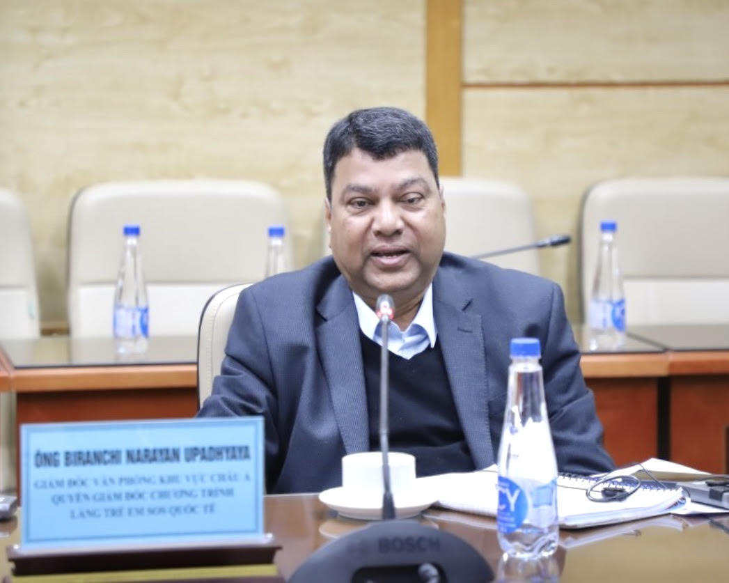 Ông Biranchi Narayan Upadhyaya, Giám đốc Văn phòng Châu Á, Quyền Giám đốc Chương trình Làng trẻ em SOS Quốc tế.