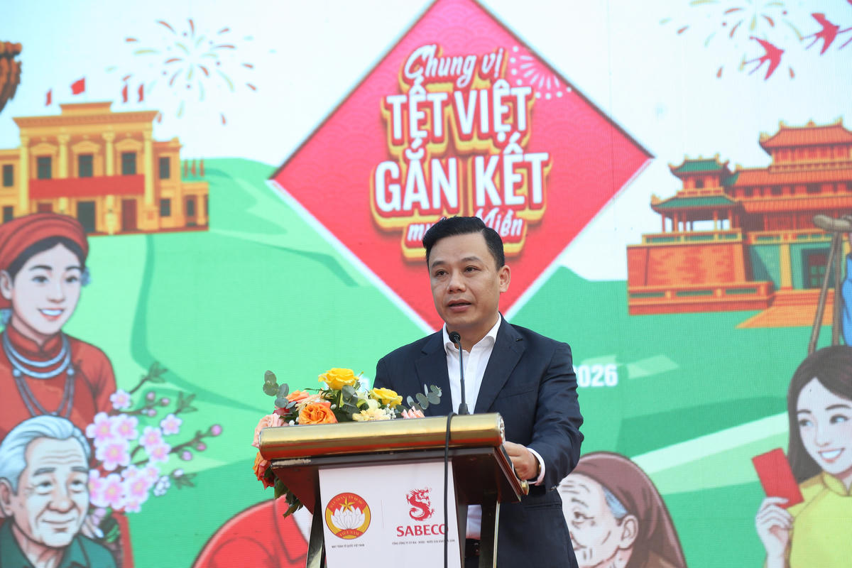 Ông Lò Trung Kiên, Phó Trưởng ban Công tác xã hội Ủy Ban Trung ương MTTQ Việt Nam phát biểu tại chương trình. Ảnh: Quốc Trung.&nbsp;&nbsp;