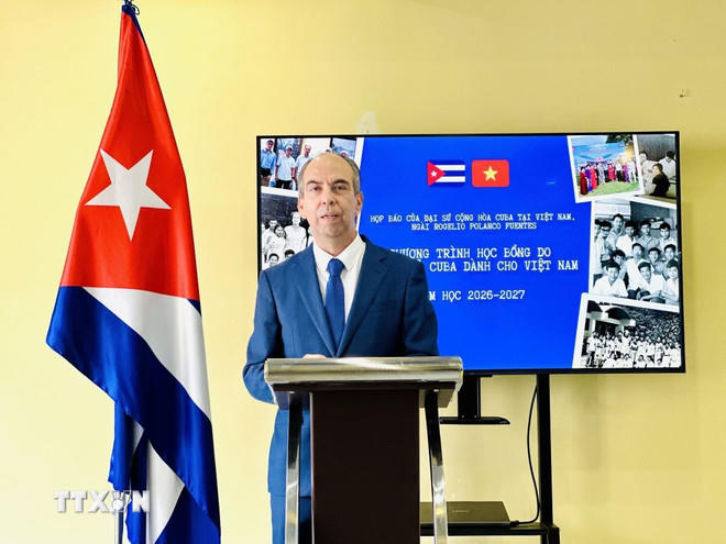 Đại sứ Cộng hòa Cuba tại Việt Nam Rogelio Polanco Fuentes. (Ảnh: Việt Đức/TTXVN).