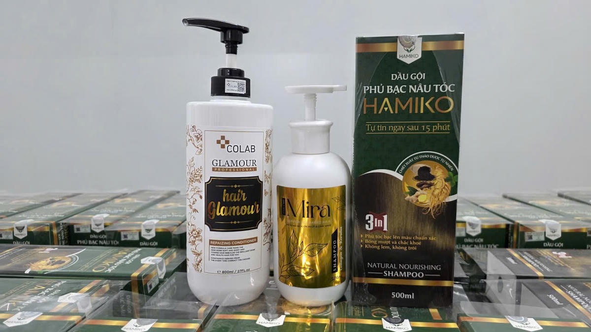 Hàng hóa vi phạm thu giữ tại cơ sở.