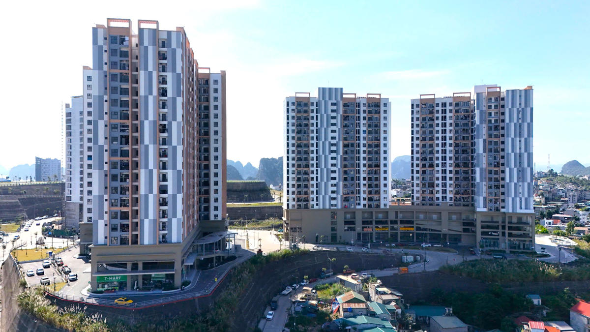 Khu nhà ở xã hội thuộc khu dân cư đồi Ngân hàng với 790 căn hộ là dự án nhà ở xã hội đầu tiên trên địa bàn tỉnh Quảng Ninh. Ảnh: BXD