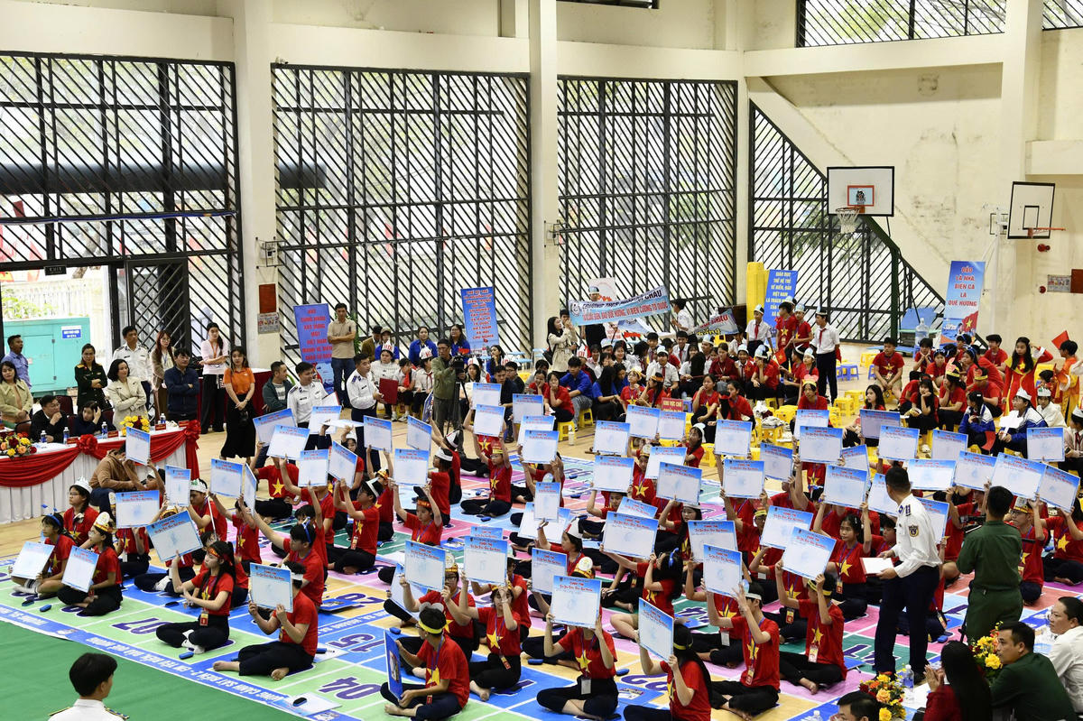 Sổi nổi, hào hứng là không khí trong các phần tranh tài của các thí sinh. Ảnh: CV.