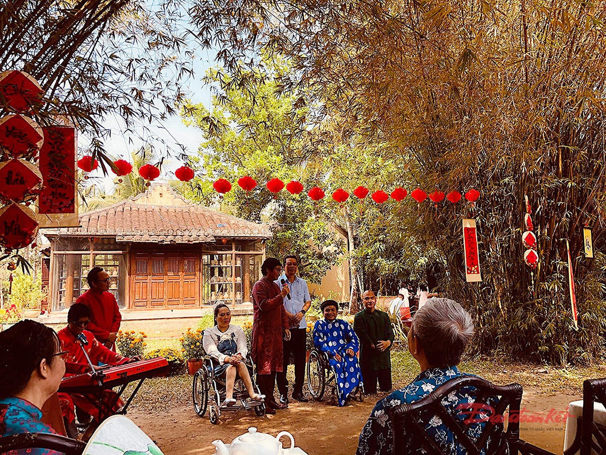 Một tiết mục tại chương trình giao lưu âm nhạc chào Xuân Bính Ngọ 2026. Ảnh: Hồng Phúc.