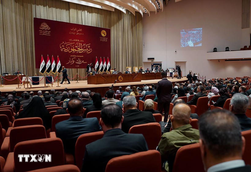 Quang cảnh một phiên họp Quốc hội Iraq ở thủ đô Baghdad. (Ảnh: THX/TTXVN).