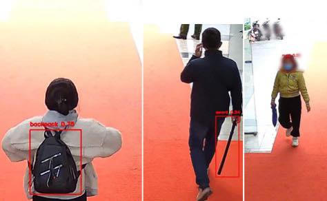 Camera AI có khả năng nhận diện các dấu hiệu bất thường như người đeo khẩu trang, cầm hung khí... Ảnh: Công an phường Gia Viên.&nbsp;