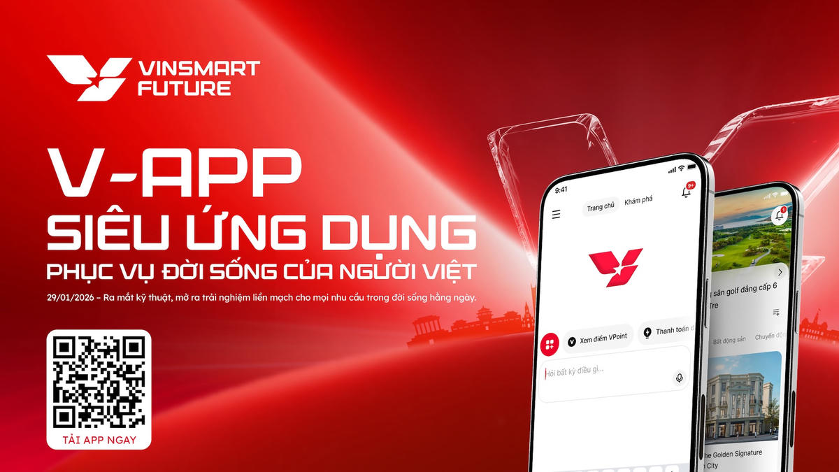 VinSmart Future ra mắt kỹ thuật phiên bản trải nghiệm sớm siêu ứng dụng "một chạm" V-App