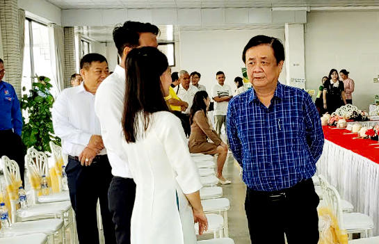 Phó Chủ tịch Quốc hội Lê Minh Hoan tại chương trình “Đàn Sếu khởi nghiệp”. Ảnh: C.T.