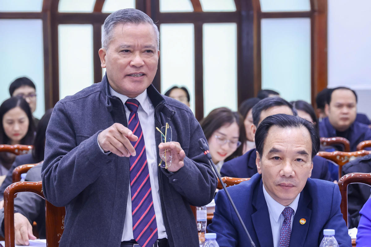 Đại biểu thảo luận tại Hội nghị. Ảnh: Quang Vinh.