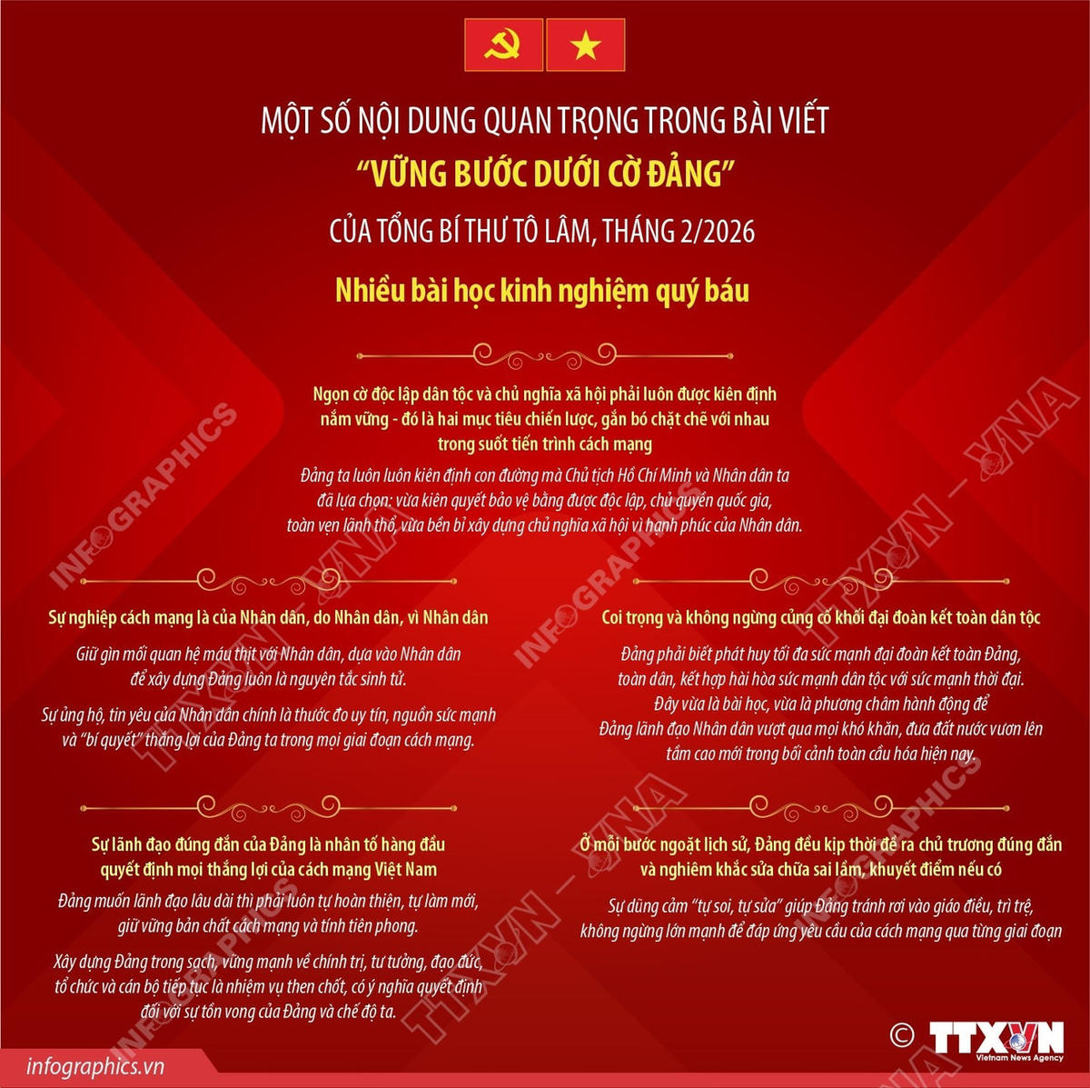 Hành trình 96 năm của Đảng đã để lại nhiều bài học kinh nghiệm quý báu