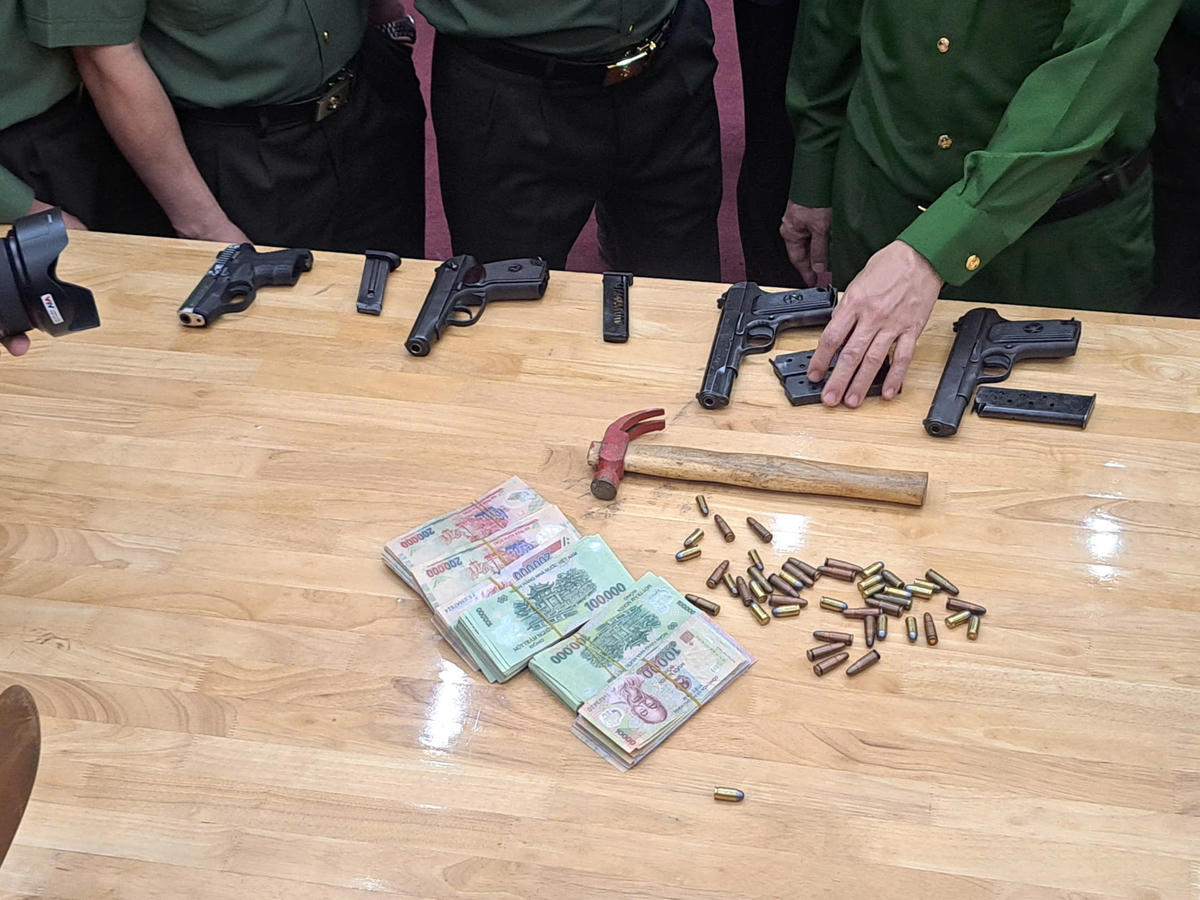 Tang vật của vụ án. Ảnh: Tấn Thành.