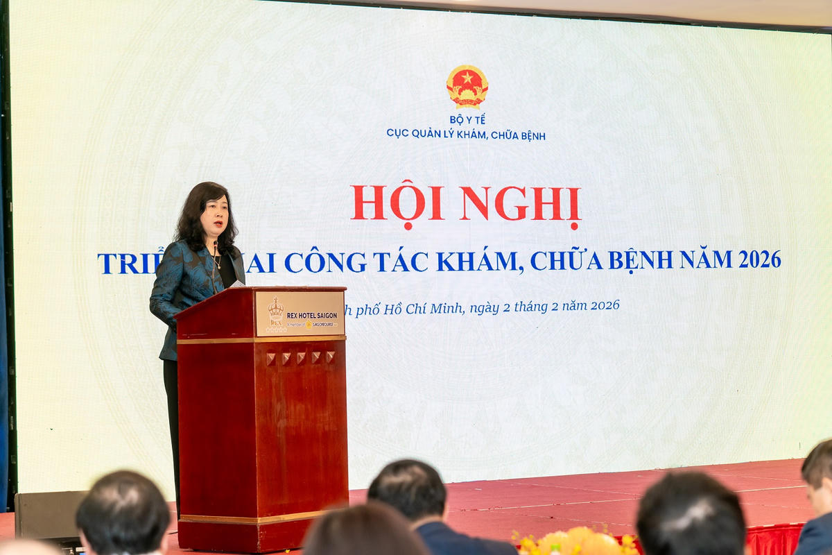 Bộ trưởng Bộ Y tế Đào Hồng Lan phát biểu tại Hội nghị.