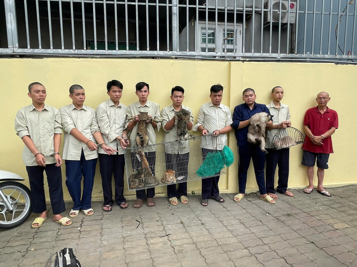 Các đối tượng bị bắt. Ảnh: CA.