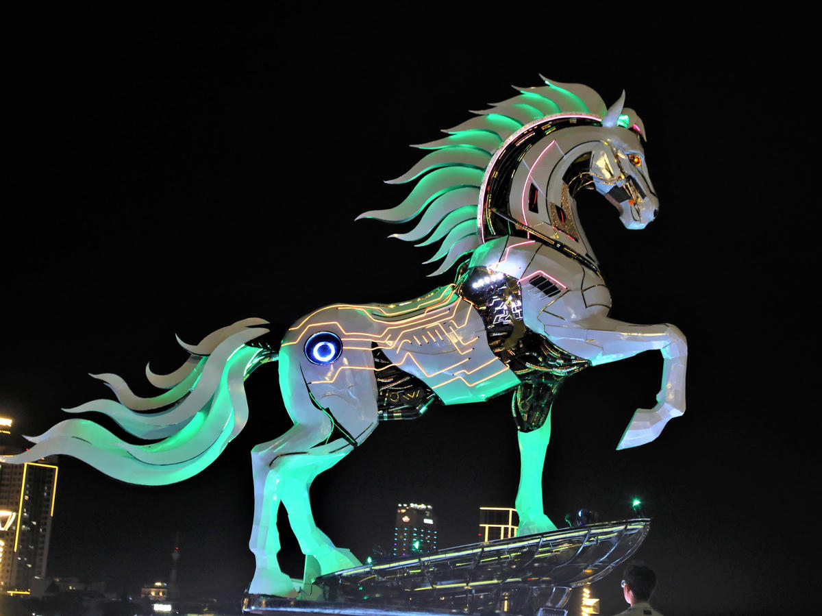 Linh vật “Kim mã 4.0”. Ảnh: CV.