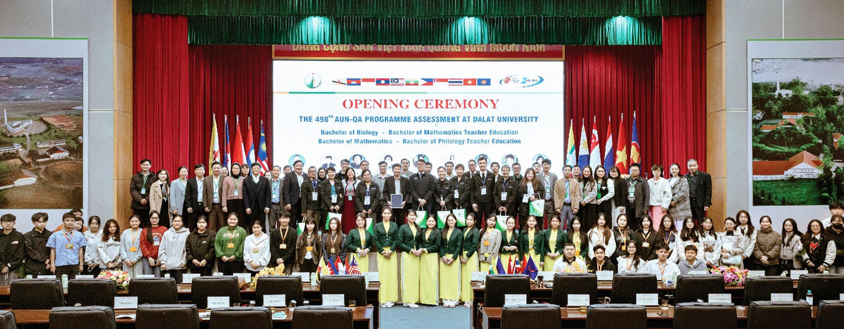 Lễ khai mạc Chương trình kiểm định AUN-QA lần thứ 498 tại Trường Đại học Đà Lạt.