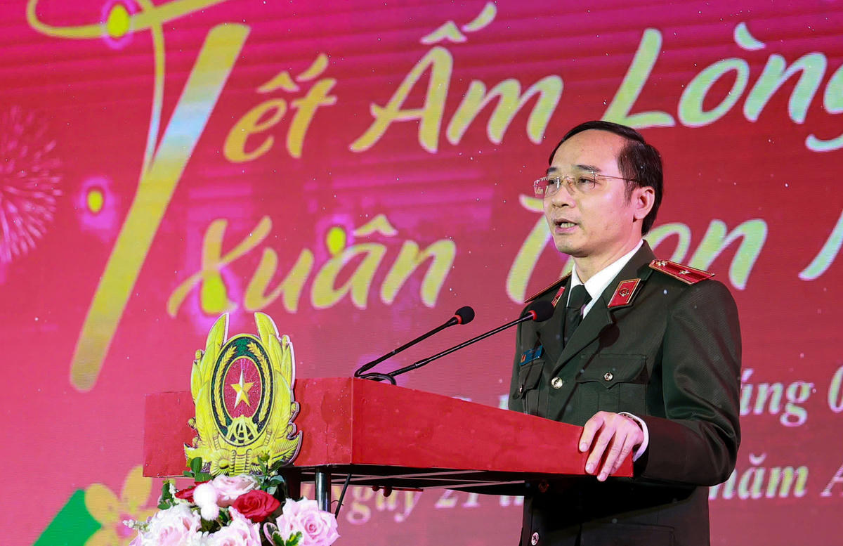 Thiếu tướng Nguyễn Xuân Thao phát biểu tại chương trình.