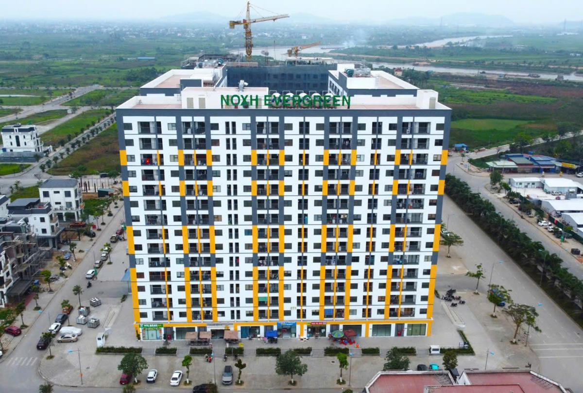  Dự án NOXH thuộc Khu đô thị – Dịch vụ thương mại và nhà ở công nhân Tràng Duệ (phường An Dương) đã bàn giao các căn hộ đầu tiên của tòa CT1. Ảnh: PT.&nbsp;