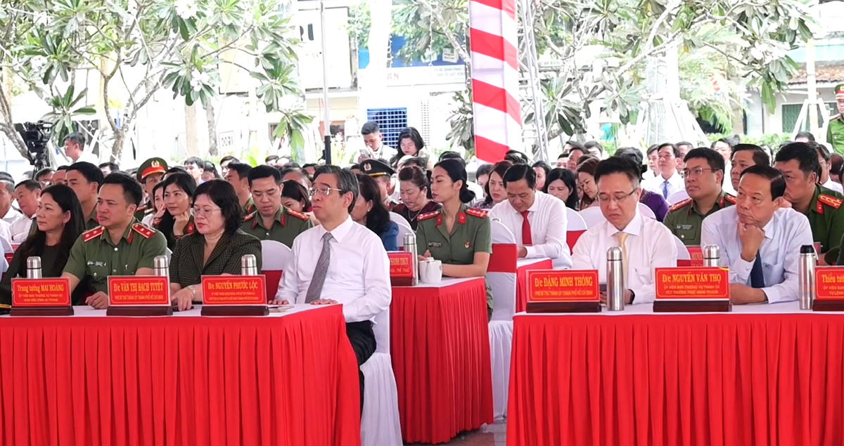 Quang cảnh lần thứ 74 Anh hùng Lực lượng vũ trang nhân dân, liệt sĩ Võ Thị Sáu. Ảnh: CTV.