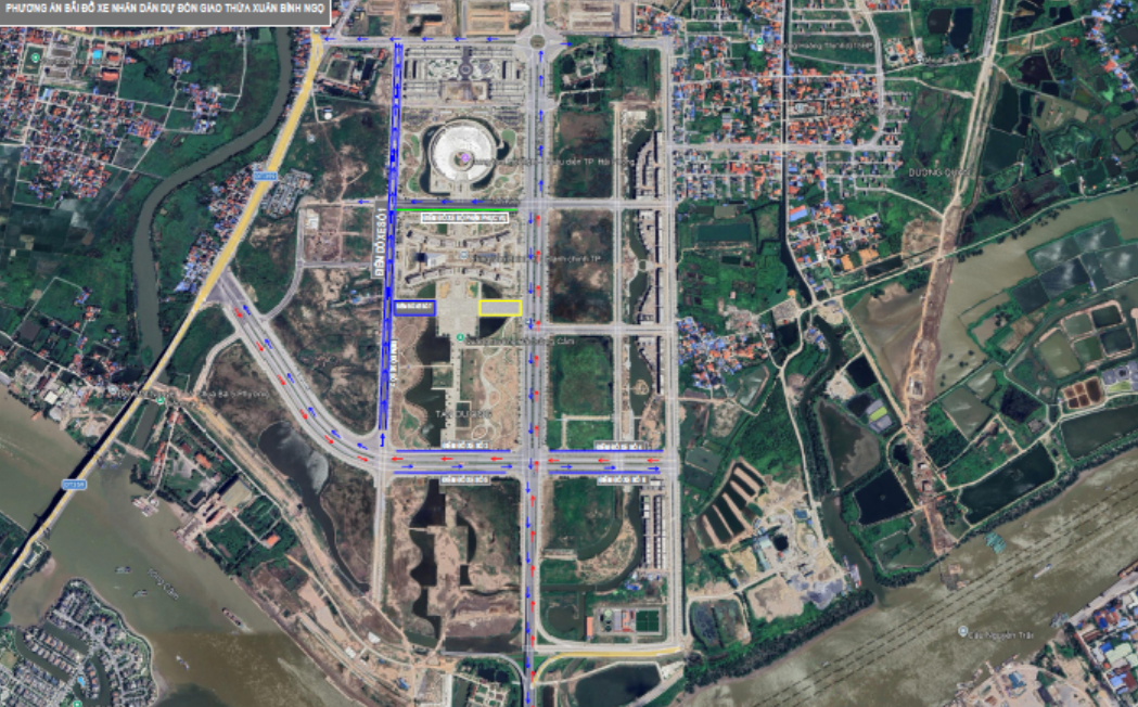 Khu vực bố trí trông giữ phương tiện miễn phí cho người dân. Ảnh: Sở VHTTDL.&nbsp;